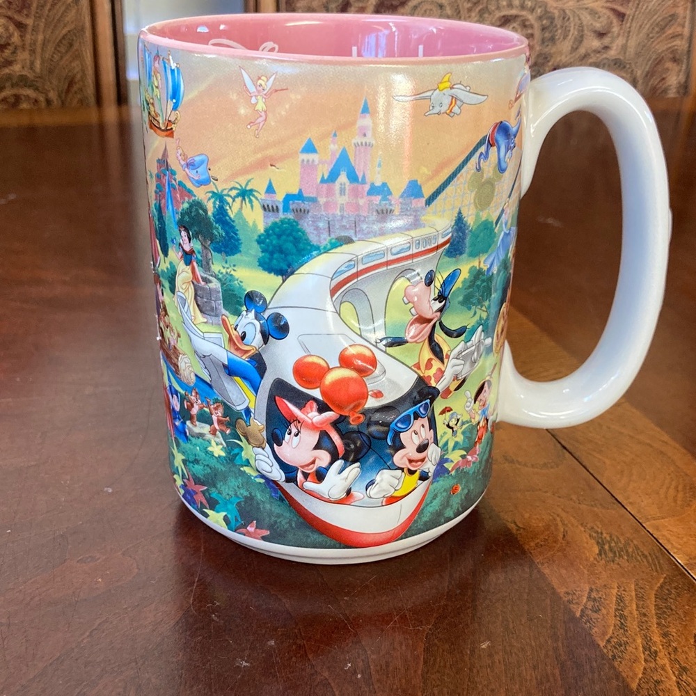 Disney Parks Disneyland Resort colorful character coffee Mug 14oz 3D